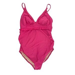Maternity Isabel One Piece Swimsuit Bathing Suit Womens Medium Pink Pregnancy